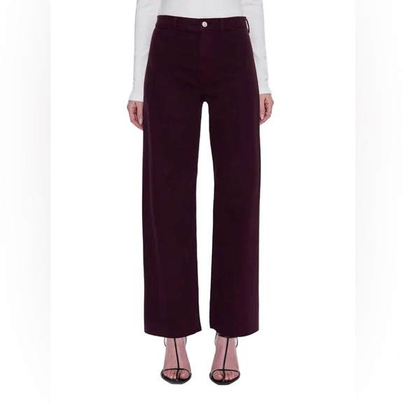Penny High Rise Wide Leg - Claret